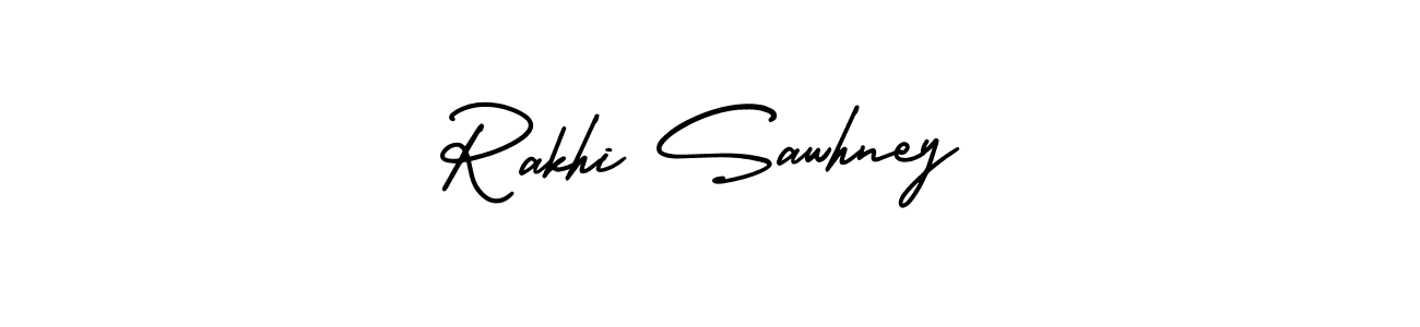 How to make Rakhi Sawhney signature? AmerikaSignatureDemo-Regular is a professional autograph style. Create handwritten signature for Rakhi Sawhney name. Rakhi Sawhney signature style 3 images and pictures png