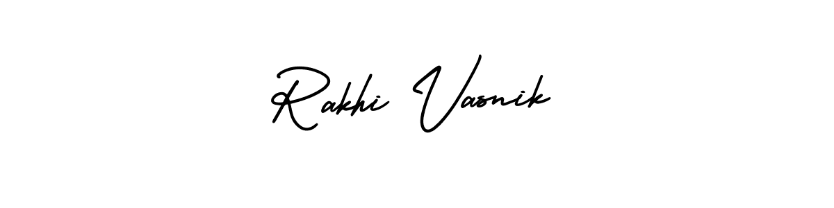 Design your own signature with our free online signature maker. With this signature software, you can create a handwritten (AmerikaSignatureDemo-Regular) signature for name Rakhi Vasnik. Rakhi Vasnik signature style 3 images and pictures png