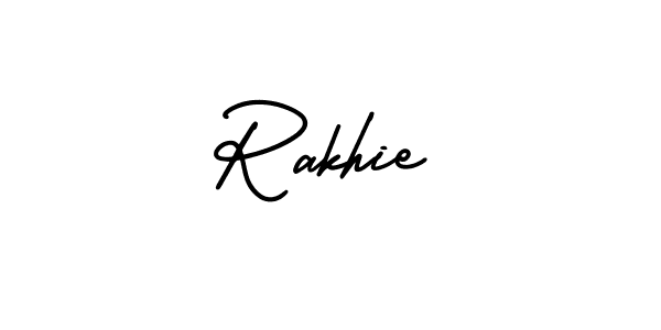 Also we have Rakhie name is the best signature style. Create professional handwritten signature collection using AmerikaSignatureDemo-Regular autograph style. Rakhie signature style 3 images and pictures png
