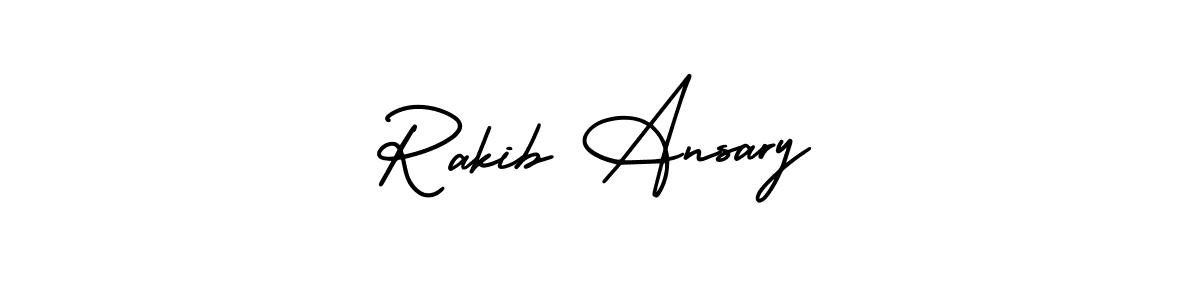 Similarly AmerikaSignatureDemo-Regular is the best handwritten signature design. Signature creator online .You can use it as an online autograph creator for name Rakib Ansary. Rakib Ansary signature style 3 images and pictures png