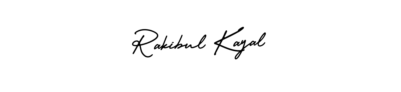 Make a beautiful signature design for name Rakibul Kayal. With this signature (AmerikaSignatureDemo-Regular) style, you can create a handwritten signature for free. Rakibul Kayal signature style 3 images and pictures png