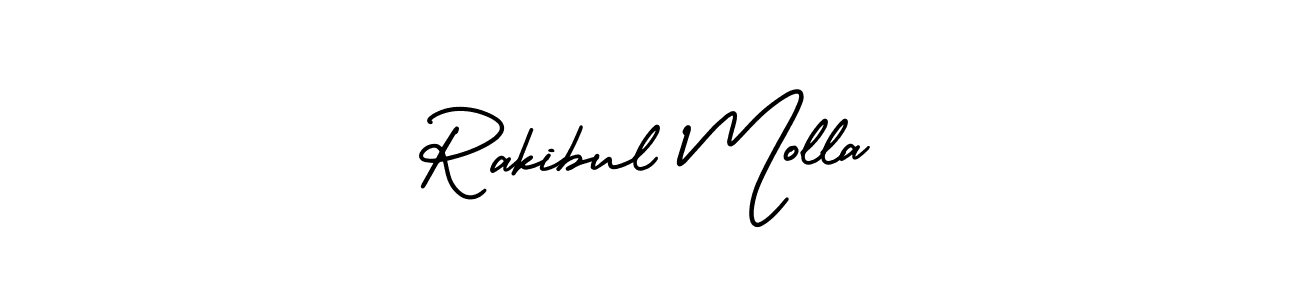Also we have Rakibul Molla name is the best signature style. Create professional handwritten signature collection using AmerikaSignatureDemo-Regular autograph style. Rakibul Molla signature style 3 images and pictures png