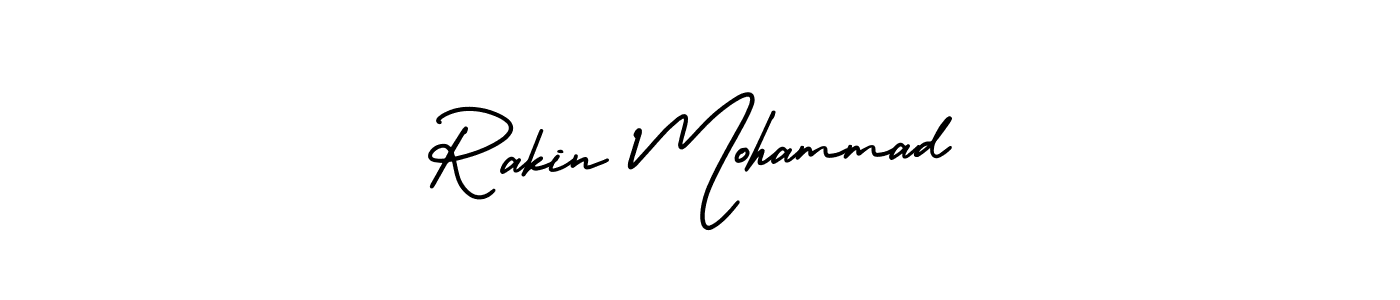 Use a signature maker to create a handwritten signature online. With this signature software, you can design (AmerikaSignatureDemo-Regular) your own signature for name Rakin Mohammad. Rakin Mohammad signature style 3 images and pictures png