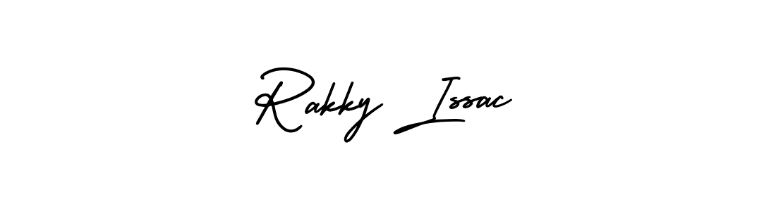Create a beautiful signature design for name Rakky Issac. With this signature (AmerikaSignatureDemo-Regular) fonts, you can make a handwritten signature for free. Rakky Issac signature style 3 images and pictures png