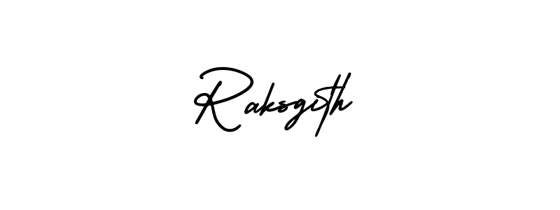 AmerikaSignatureDemo-Regular is a professional signature style that is perfect for those who want to add a touch of class to their signature. It is also a great choice for those who want to make their signature more unique. Get Raksgith name to fancy signature for free. Raksgith signature style 3 images and pictures png