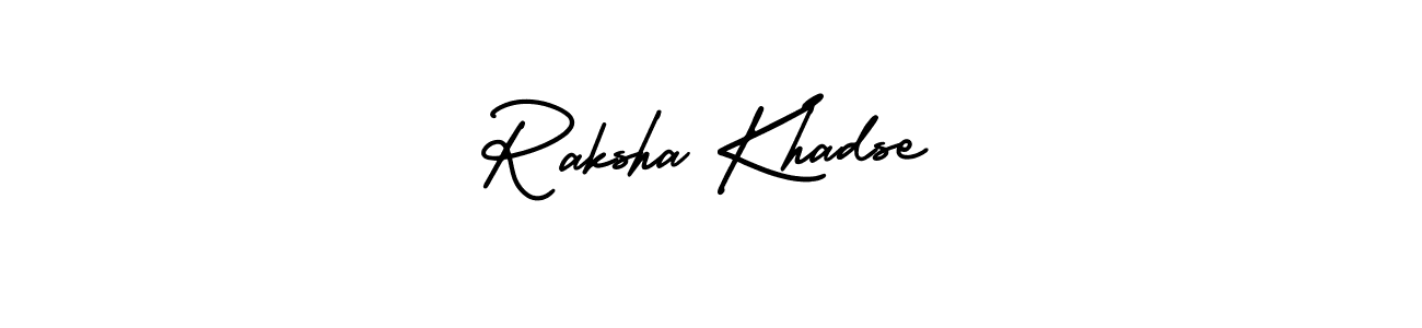 Make a short Raksha Khadse signature style. Manage your documents anywhere anytime using AmerikaSignatureDemo-Regular. Create and add eSignatures, submit forms, share and send files easily. Raksha Khadse signature style 3 images and pictures png