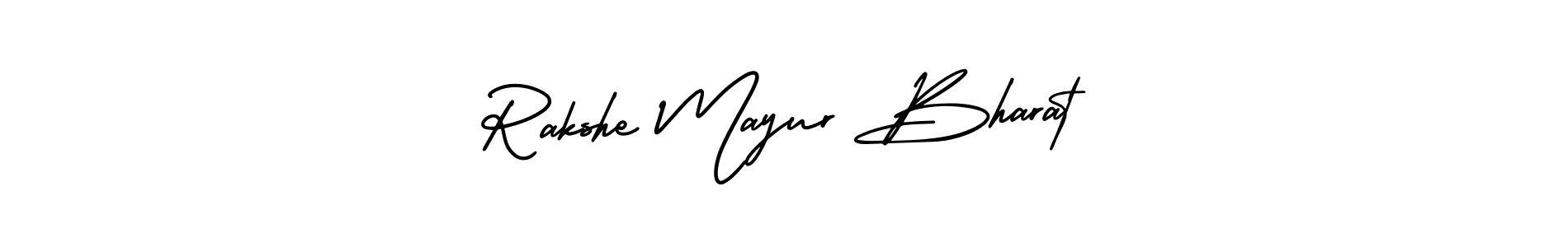 Check out images of Autograph of Rakshe Mayur Bharat name. Actor Rakshe Mayur Bharat Signature Style. AmerikaSignatureDemo-Regular is a professional sign style online. Rakshe Mayur Bharat signature style 3 images and pictures png