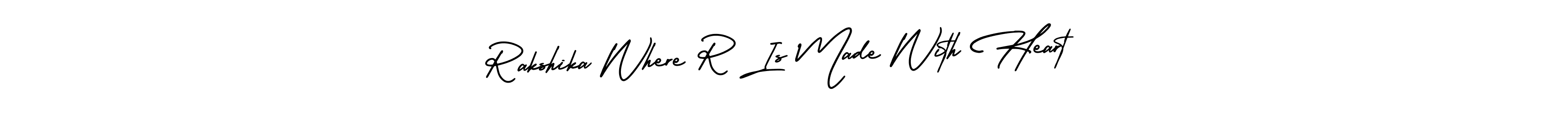 Make a beautiful signature design for name Rakshika Where R Is Made With Heart. Use this online signature maker to create a handwritten signature for free. Rakshika Where R Is Made With Heart signature style 3 images and pictures png