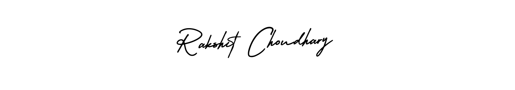 Make a short Rakshit Choudhary signature style. Manage your documents anywhere anytime using AmerikaSignatureDemo-Regular. Create and add eSignatures, submit forms, share and send files easily. Rakshit Choudhary signature style 3 images and pictures png