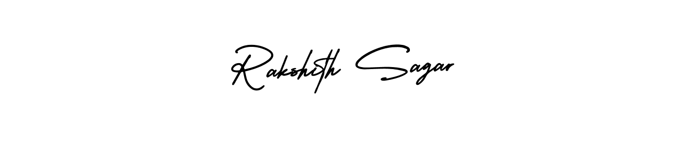 You can use this online signature creator to create a handwritten signature for the name Rakshith Sagar. This is the best online autograph maker. Rakshith Sagar signature style 3 images and pictures png