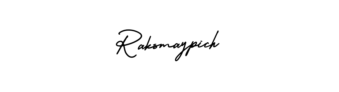 Use a signature maker to create a handwritten signature online. With this signature software, you can design (AmerikaSignatureDemo-Regular) your own signature for name Raksmaypich. Raksmaypich signature style 3 images and pictures png