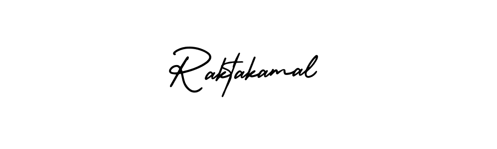 It looks lik you need a new signature style for name Raktakamal. Design unique handwritten (AmerikaSignatureDemo-Regular) signature with our free signature maker in just a few clicks. Raktakamal signature style 3 images and pictures png