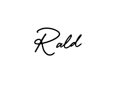 How to make Rald signature? AmerikaSignatureDemo-Regular is a professional autograph style. Create handwritten signature for Rald name. Rald signature style 3 images and pictures png