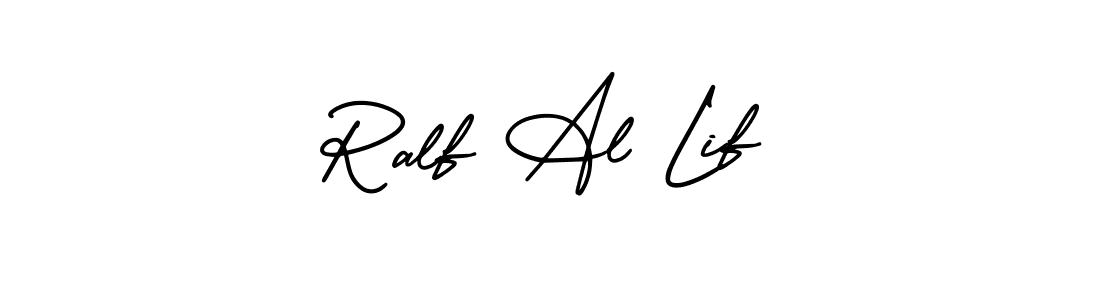 Create a beautiful signature design for name Ralf Al Lif. With this signature (AmerikaSignatureDemo-Regular) fonts, you can make a handwritten signature for free. Ralf Al Lif signature style 3 images and pictures png