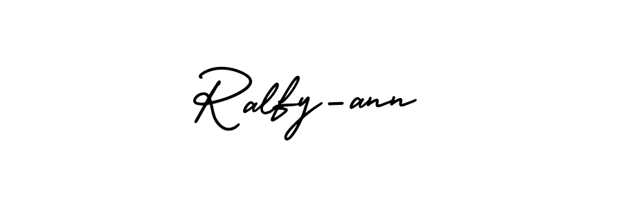 Make a beautiful signature design for name Ralfy-ann. With this signature (AmerikaSignatureDemo-Regular) style, you can create a handwritten signature for free. Ralfy-ann signature style 3 images and pictures png