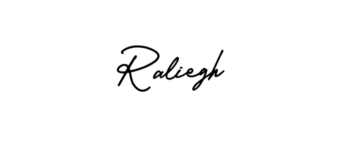 Design your own signature with our free online signature maker. With this signature software, you can create a handwritten (AmerikaSignatureDemo-Regular) signature for name Raliegh. Raliegh signature style 3 images and pictures png