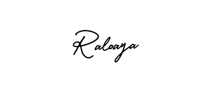 Create a beautiful signature design for name Raloaya. With this signature (AmerikaSignatureDemo-Regular) fonts, you can make a handwritten signature for free. Raloaya signature style 3 images and pictures png