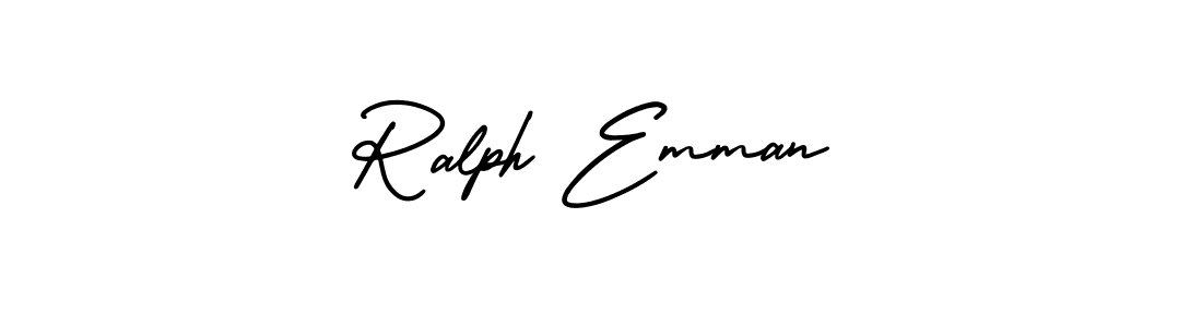 Design your own signature with our free online signature maker. With this signature software, you can create a handwritten (AmerikaSignatureDemo-Regular) signature for name Ralph Emman. Ralph Emman signature style 3 images and pictures png