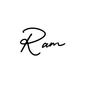 Ram stylish signature style. Best Handwritten Sign (AmerikaSignatureDemo-Regular) for my name. Handwritten Signature Collection Ideas for my name Ram. Ram signature style 3 images and pictures png