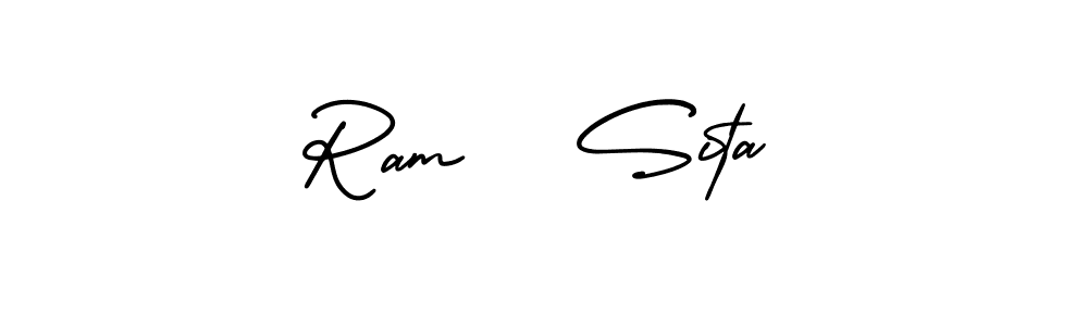 It looks lik you need a new signature style for name Ram   Sita. Design unique handwritten (AmerikaSignatureDemo-Regular) signature with our free signature maker in just a few clicks. Ram   Sita signature style 3 images and pictures png