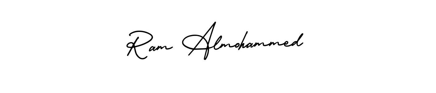 Use a signature maker to create a handwritten signature online. With this signature software, you can design (AmerikaSignatureDemo-Regular) your own signature for name Ram Almohammed. Ram Almohammed signature style 3 images and pictures png