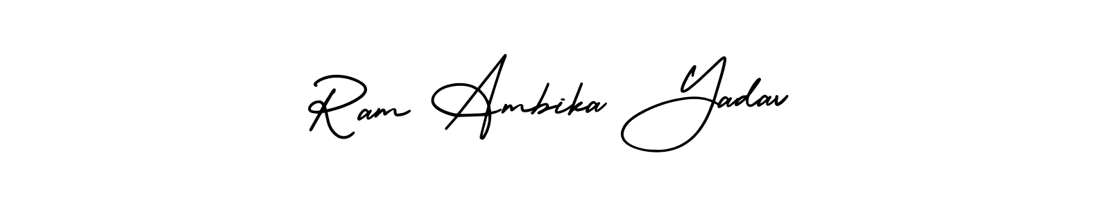 Make a beautiful signature design for name Ram Ambika Yadav. Use this online signature maker to create a handwritten signature for free. Ram Ambika Yadav signature style 3 images and pictures png