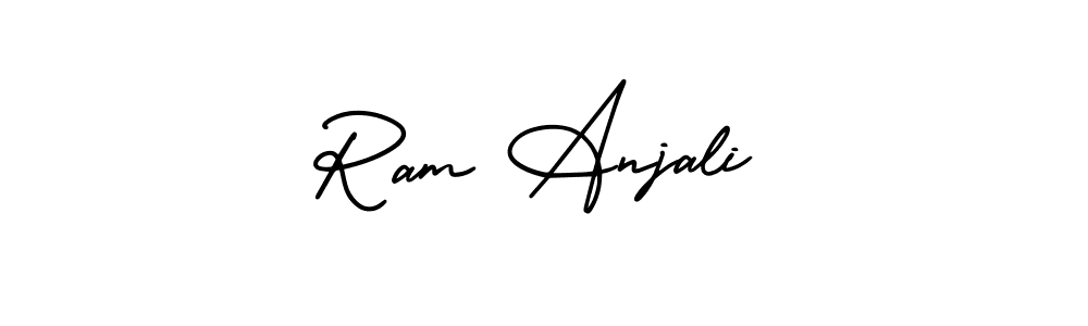 Check out images of Autograph of Ram Anjali name. Actor Ram Anjali Signature Style. AmerikaSignatureDemo-Regular is a professional sign style online. Ram Anjali signature style 3 images and pictures png