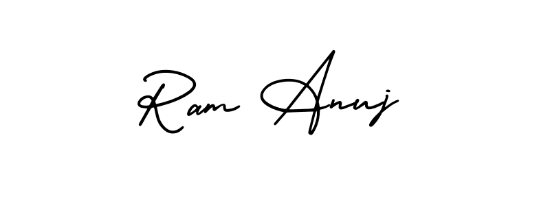 Design your own signature with our free online signature maker. With this signature software, you can create a handwritten (AmerikaSignatureDemo-Regular) signature for name Ram Anuj. Ram Anuj signature style 3 images and pictures png