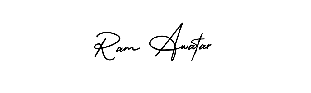 How to Draw Ram Awatar signature style? AmerikaSignatureDemo-Regular is a latest design signature styles for name Ram Awatar. Ram Awatar signature style 3 images and pictures png