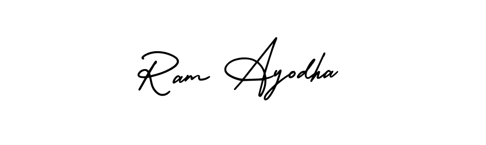 Use a signature maker to create a handwritten signature online. With this signature software, you can design (AmerikaSignatureDemo-Regular) your own signature for name Ram Ayodha. Ram Ayodha signature style 3 images and pictures png
