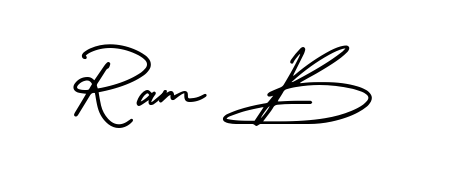 The best way (AmerikaSignatureDemo-Regular) to make a short signature is to pick only two or three words in your name. For converting this name Ram B. Ram B signature style 3 images and pictures png