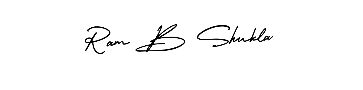 Make a beautiful signature design for name Ram B Shukla. With this signature (AmerikaSignatureDemo-Regular) style, you can create a handwritten signature for free. Ram B Shukla signature style 3 images and pictures png