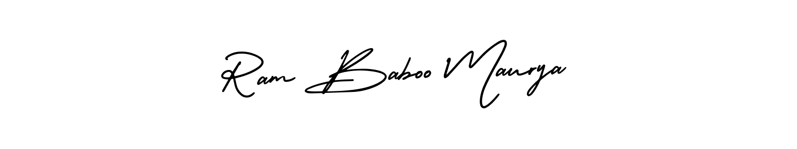 if you are searching for the best signature style for your name Ram Baboo Maurya. so please give up your signature search. here we have designed multiple signature styles  using AmerikaSignatureDemo-Regular. Ram Baboo Maurya signature style 3 images and pictures png