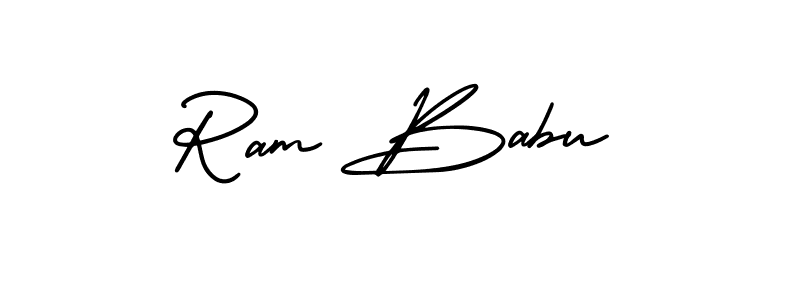 Make a beautiful signature design for name Ram Babu. With this signature (AmerikaSignatureDemo-Regular) style, you can create a handwritten signature for free. Ram Babu signature style 3 images and pictures png