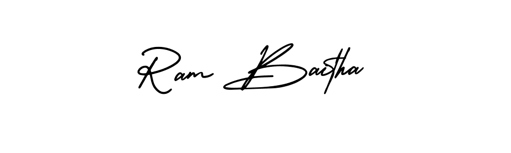 Make a beautiful signature design for name Ram Baitha. Use this online signature maker to create a handwritten signature for free. Ram Baitha signature style 3 images and pictures png