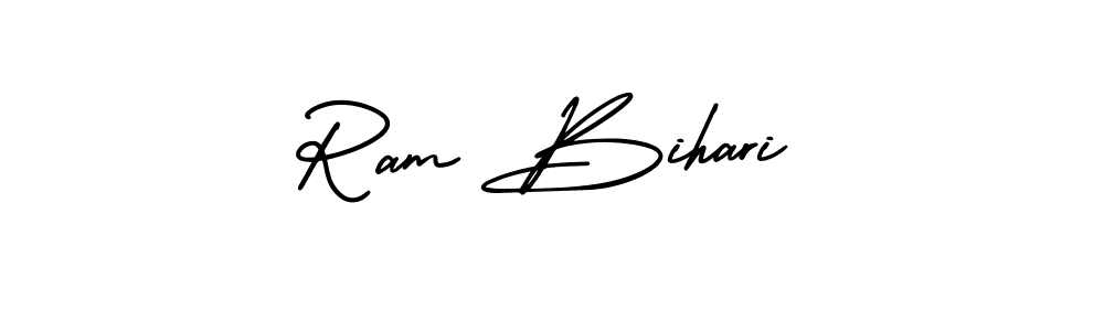 How to make Ram Bihari signature? AmerikaSignatureDemo-Regular is a professional autograph style. Create handwritten signature for Ram Bihari name. Ram Bihari signature style 3 images and pictures png