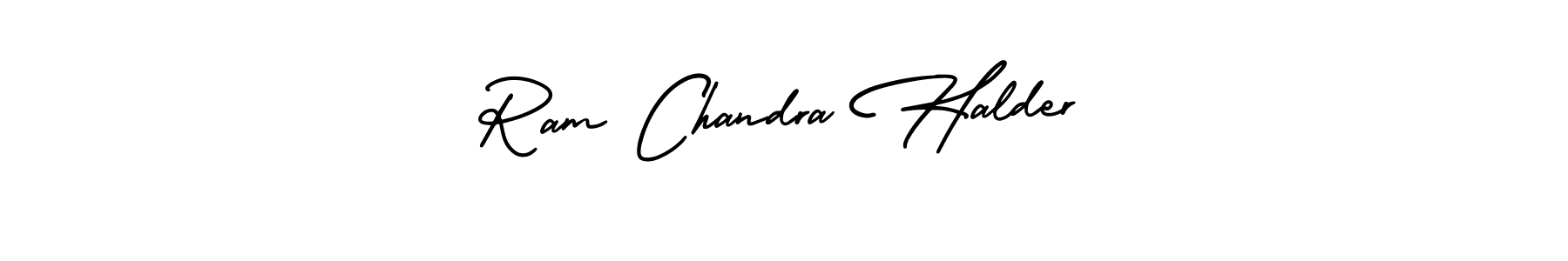 This is the best signature style for the Ram Chandra Halder name. Also you like these signature font (AmerikaSignatureDemo-Regular). Mix name signature. Ram Chandra Halder signature style 3 images and pictures png
