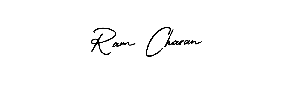 How to make Ram Charan name signature. Use AmerikaSignatureDemo-Regular style for creating short signs online. This is the latest handwritten sign. Ram Charan signature style 3 images and pictures png