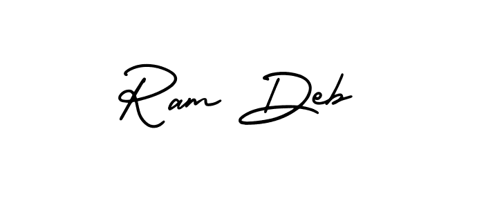 Create a beautiful signature design for name Ram Deb. With this signature (AmerikaSignatureDemo-Regular) fonts, you can make a handwritten signature for free. Ram Deb signature style 3 images and pictures png