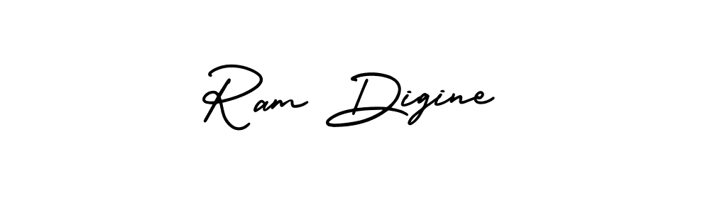 Also You can easily find your signature by using the search form. We will create Ram Digine name handwritten signature images for you free of cost using AmerikaSignatureDemo-Regular sign style. Ram Digine signature style 3 images and pictures png