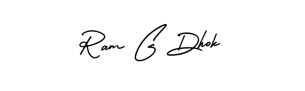 Make a short Ram G Dhok signature style. Manage your documents anywhere anytime using AmerikaSignatureDemo-Regular. Create and add eSignatures, submit forms, share and send files easily. Ram G Dhok signature style 3 images and pictures png