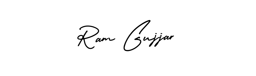 Design your own signature with our free online signature maker. With this signature software, you can create a handwritten (AmerikaSignatureDemo-Regular) signature for name Ram Gujjar. Ram Gujjar signature style 3 images and pictures png