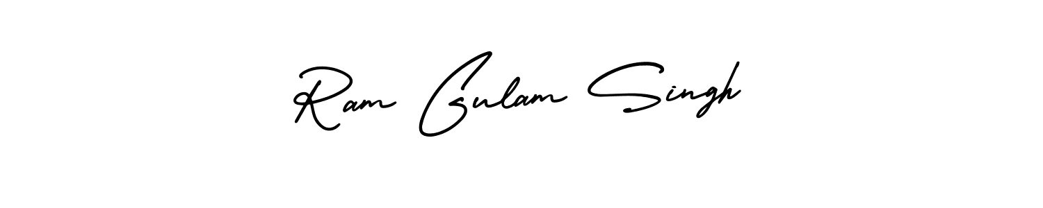 Create a beautiful signature design for name Ram Gulam Singh. With this signature (AmerikaSignatureDemo-Regular) fonts, you can make a handwritten signature for free. Ram Gulam Singh signature style 3 images and pictures png