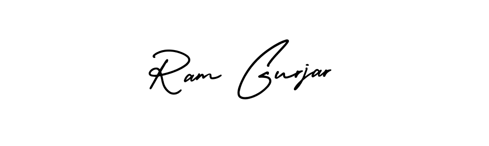 Make a beautiful signature design for name Ram Gurjar. With this signature (AmerikaSignatureDemo-Regular) style, you can create a handwritten signature for free. Ram Gurjar signature style 3 images and pictures png