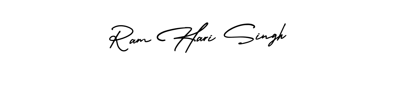 How to make Ram Hari Singh name signature. Use AmerikaSignatureDemo-Regular style for creating short signs online. This is the latest handwritten sign. Ram Hari Singh signature style 3 images and pictures png