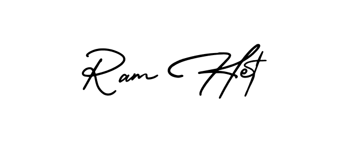 if you are searching for the best signature style for your name Ram Het. so please give up your signature search. here we have designed multiple signature styles  using AmerikaSignatureDemo-Regular. Ram Het signature style 3 images and pictures png