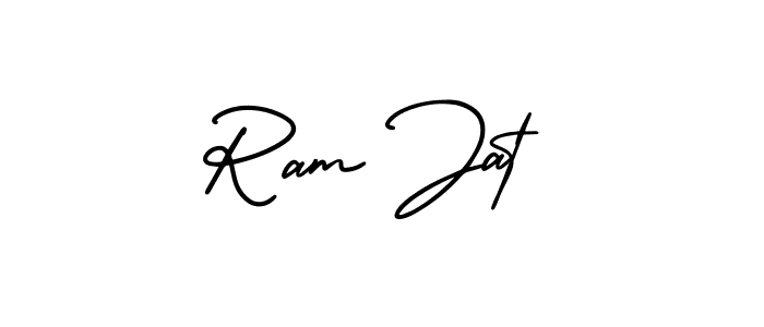 It looks lik you need a new signature style for name Ram Jat. Design unique handwritten (AmerikaSignatureDemo-Regular) signature with our free signature maker in just a few clicks. Ram Jat signature style 3 images and pictures png