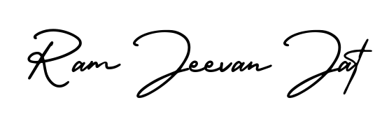 Explore multiple handwriting variations for Ram Jeevan Jat including this stunning AmerikaSignatureDemo-Regular design. Free to use across all platforms. Ram Jeevan Jat signature style 3 images and pictures png