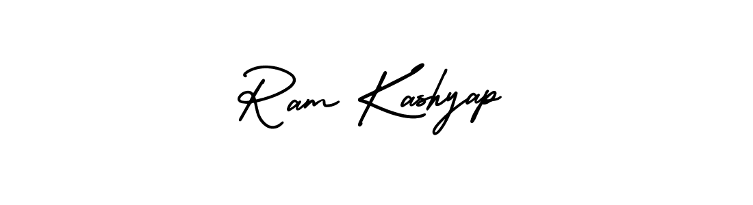 You should practise on your own different ways (AmerikaSignatureDemo-Regular) to write your name (Ram Kashyap) in signature. don't let someone else do it for you. Ram Kashyap signature style 3 images and pictures png