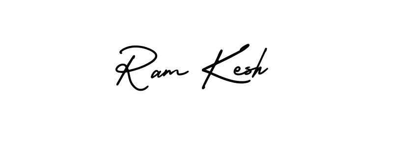 Similarly AmerikaSignatureDemo-Regular is the best handwritten signature design. Signature creator online .You can use it as an online autograph creator for name Ram Kesh. Ram Kesh signature style 3 images and pictures png